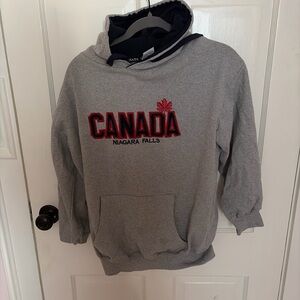 Canada Gray Hoodie with Niagara Falls Embroidery